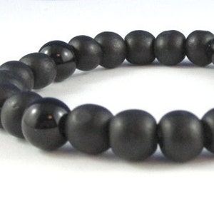 Men Bracelet, Wood Beads & Onyx Gemstones Yoga Mala Bracelet, Light Stacking Fidget Bracelet, Mindfulness Meditation Beads, Chakra Bracelet image 2