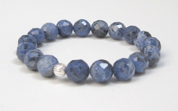 Calming Stress Relief Power Bead Bracelet Healing Crystal Gemstone Sodalite