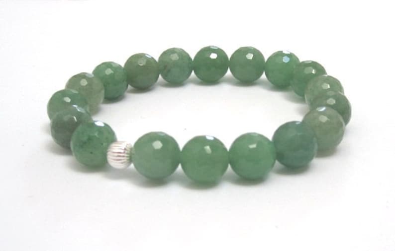 Emerald Green Aventurine Gemstones Sterling Silver Bead - Etsy