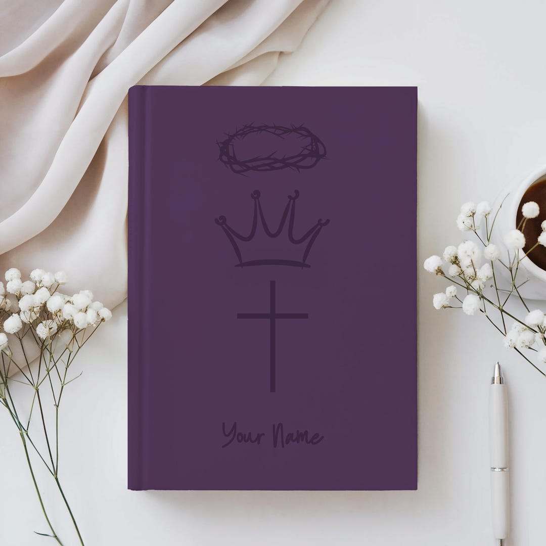Personalized Christian Journal for Reflections, Hardcover Faith ...