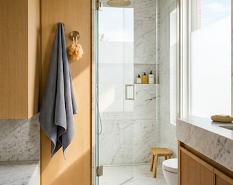 No Drill Suction Cup Hooks Bathroom Waterproof Wall Towel Robe Organizer Set Tiles Glass Storage Heavy Duty