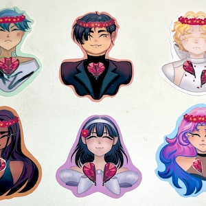 Alien Stage Stickers, Till, Ivan, Mizi, Sua, Hyuna and Luka, Alien Stage by Vivinos