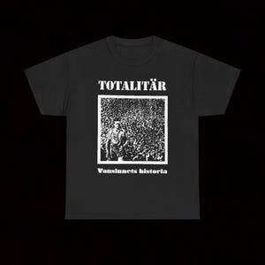 Totalitär Vansinnets Historia EP T Shirt Swedish Hardcore Crust Punk Grindcore Dropdead Riistetyt Doom Hellshock Soar Throat Discharge Gloom