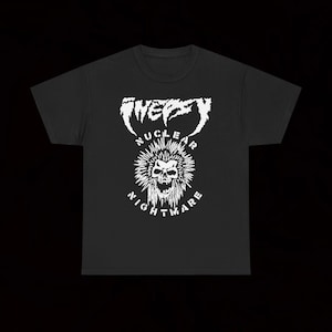 Maglietta Inepsy Nuclear Nightmare Toxic Holocaust Crust Punk Grindcore Hardcore Thrash Vintage War Ripper Napalm Raid Anti Cimex English Dogs