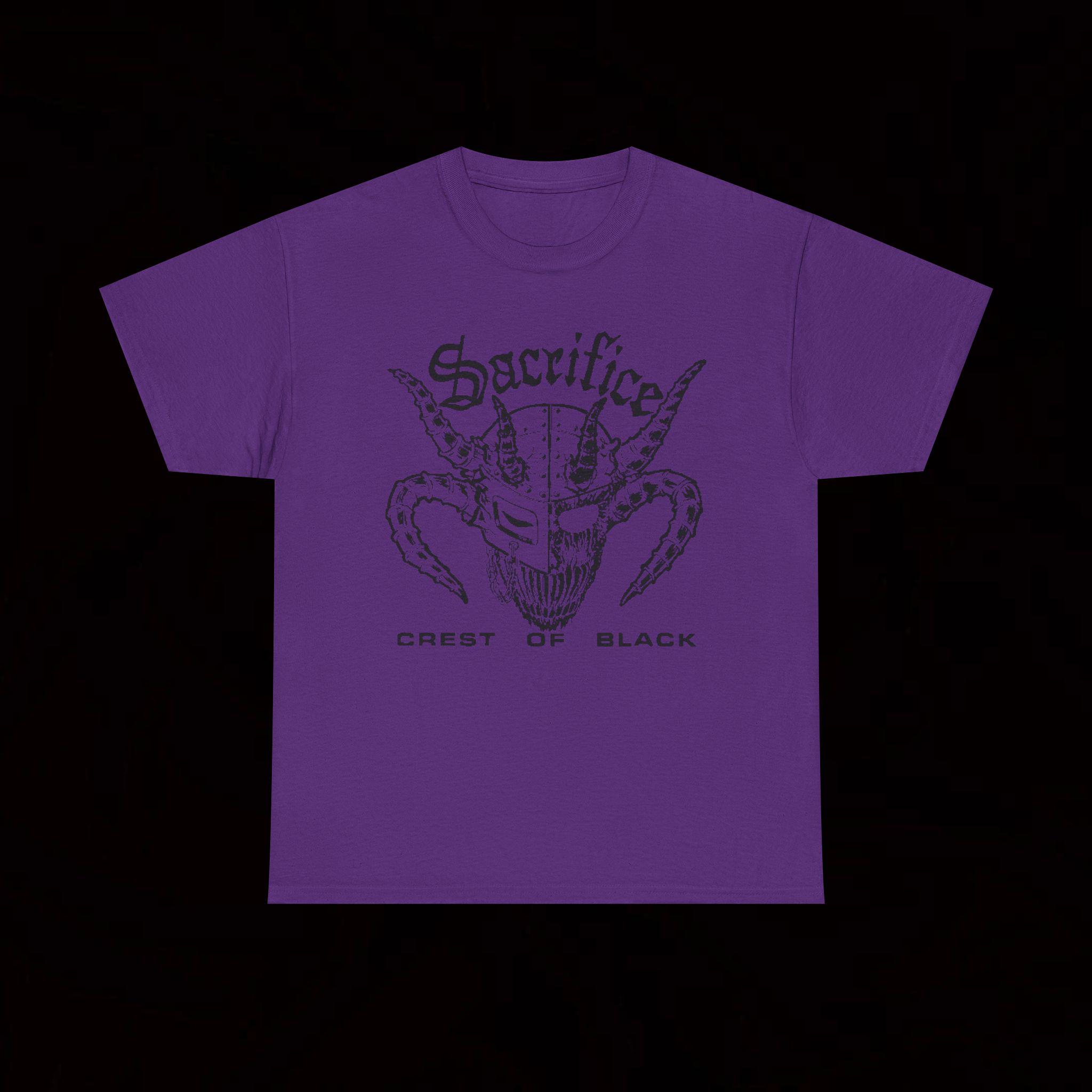 Sacrifice Crest Of Black T Shirt Crust Punk Hardcore Vintage Thrash Casbah  Fastkill Children of Technology Gauze Deathside Lip Cream Kuro