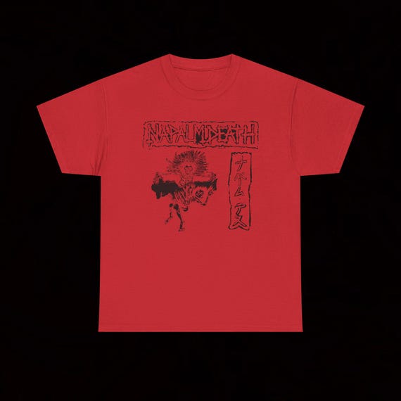 Napalm Death S.O.B. Split T-shirt Grindcore Crust Punk Vintage