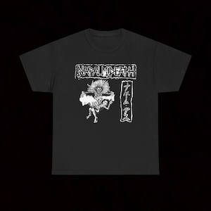 Napalm Death S.O.B. Split T-shirt Grindcore Crust Punk Vintage Agorafobisk Näsblod Frätande Sårblödning Regurgitera Bultkastare Röta