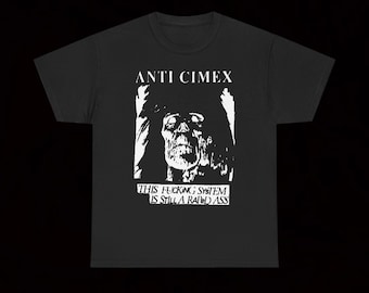 Camiseta Anti Cimex This System Crust Punk Hardcore Vintage Discharge Mob 47 Terveet Kädet Negative Approach Die Kreuzen Asocial Destroy Doom