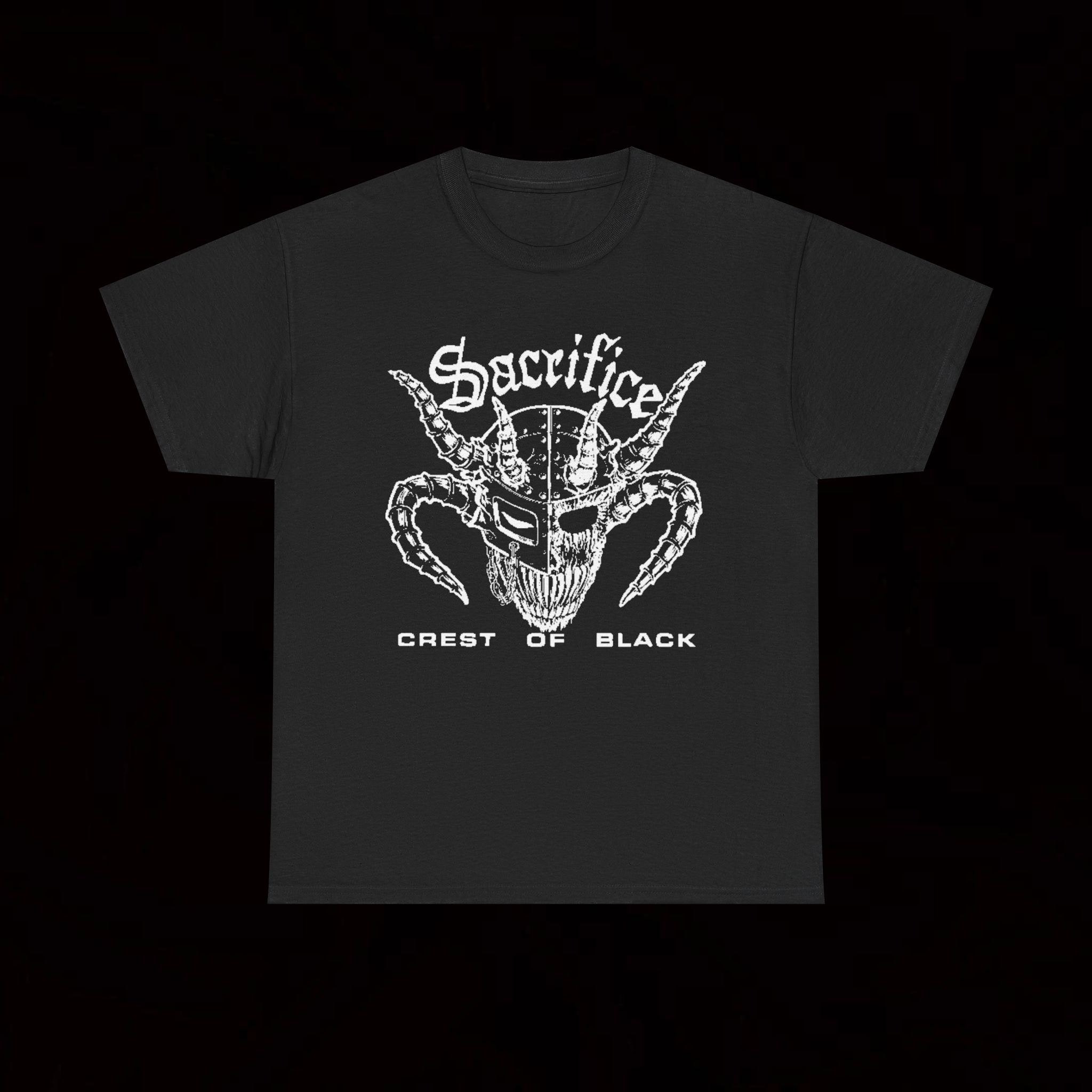 Sacrifice Crest Of Black T Shirt Crust Punk Hardcore Vintage Thrash Casbah  Fastkill Children of Technology Gauze Deathside Lip Cream Kuro