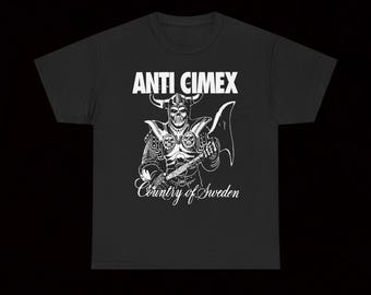 Camiseta anti-Cimex País de Suecia Crust Punk Hardcore Vintage Descarga Avskum Nausea Chaos UK Amebix Skitsystem Disrupt Axegrinder Siege