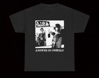 Gouka Answer In Oneself T Shirt Hardcore Vintage Crust Punk Decontrol Final Bloodbath Soul Craft Slaktattack Gasmask Protesti Kvoteringen