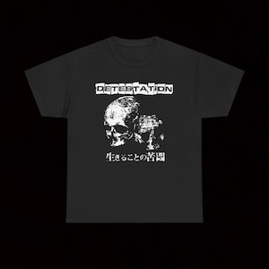 Camiseta Detestación La Agonía De Vivir Crust Punk Hardcore Vintage Desobediencia Civil Habak Caída De Efrafa Flor Homomilicia Ciudad Cerdo Cuervo