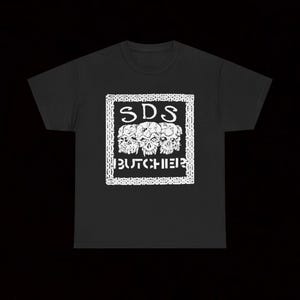 S.D.S Butcher T Shirt Crust Punk Hardcore Vintage Misery Effigy Contrast Attitude Civil Disobedience Beyond Description Disarm D-Clone Gai