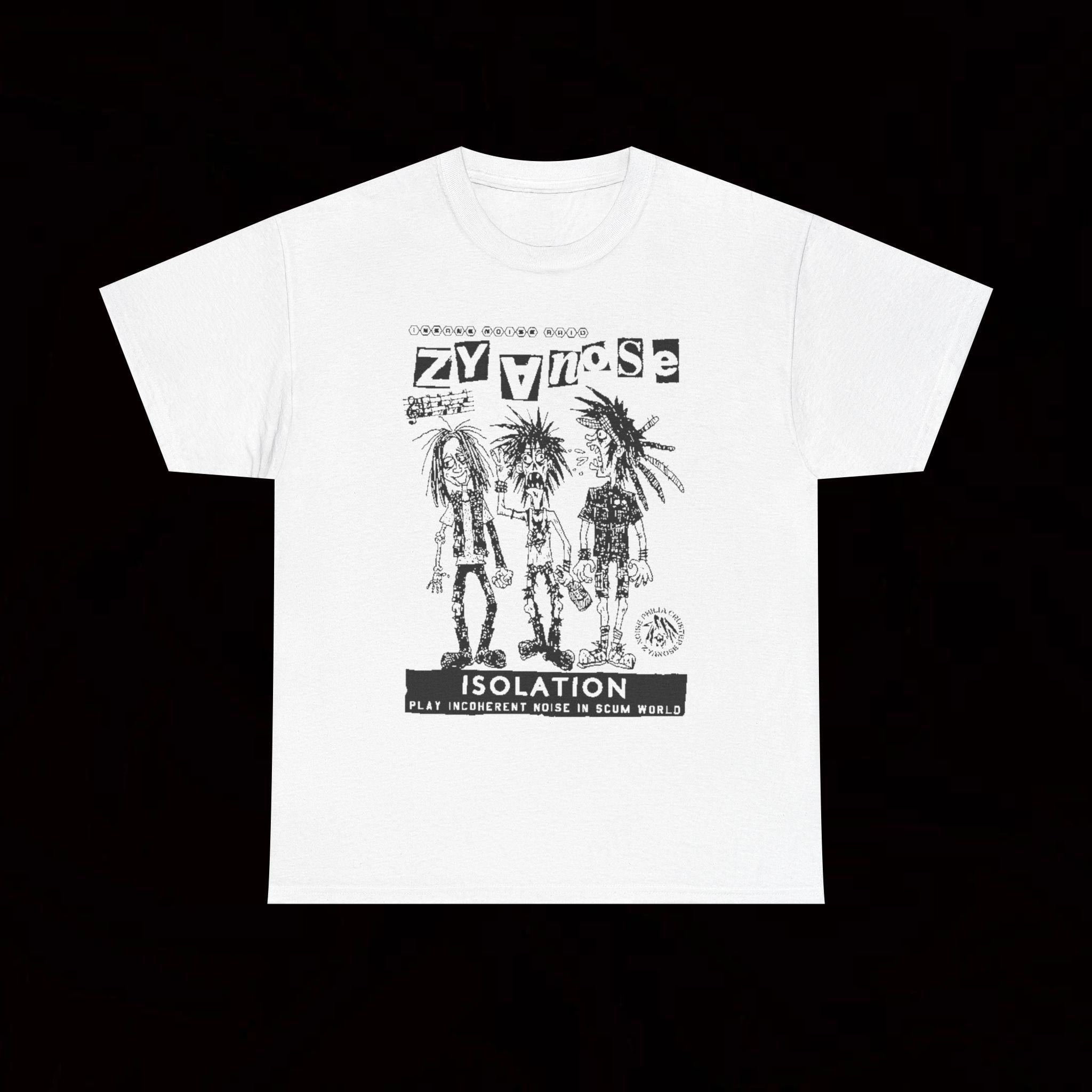 Zyanose Isolation T-shirt Vintage Hardcore Crust Punk Electro