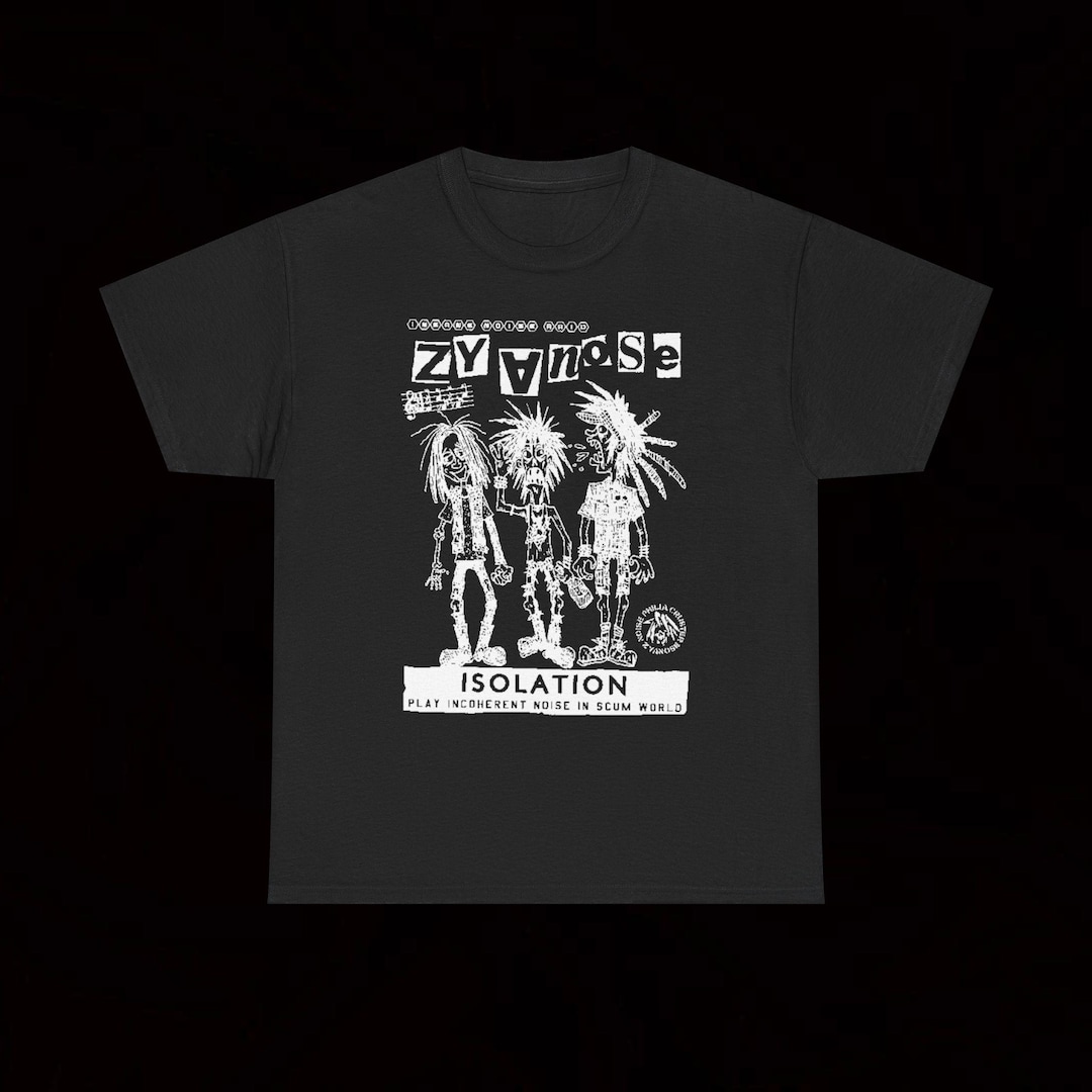 Zyanose Isolation T-shirt Vintage Hardcore Crust Punk Electro