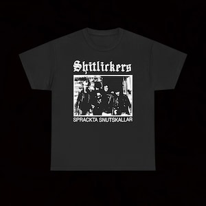 Shitlickers Spräckta Snutskallar T Shirt Crust Punk Hardcore Vintage Physique Mob 47 Broken Bones Kriegshog Disorder Siege Negative Approach