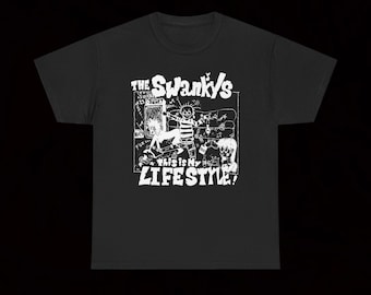 The Swankys Dies ist mein Lebensstil! T-Shirt Crust Punk eingeborenes Bandscheibenmuster