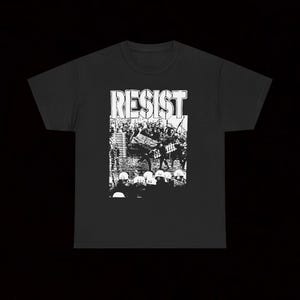 Resist Band T Shirt Crust Punk Vintage Hardcore Brother Inferior Axiom Kakistocracy Homomilitia Active Minds Toxic Narcotic Code 13 Mankind?