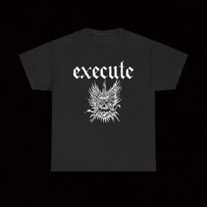 The Execute S/T T-Shirt Hardcore Vintage Crust Punk Bitousha Clay Mobs Gudon Anti-Septic Junk Schizo Human Gas Kyojinbyo L.S.D. Brain Death