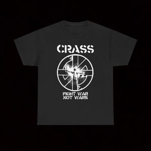 Crass Fight War Not Wars T Shirt Vintage Hardcore Crust Punk Stiff Little Fingers Reagan Youth The Partisans UK Subs Crucifucks Varukers D.I