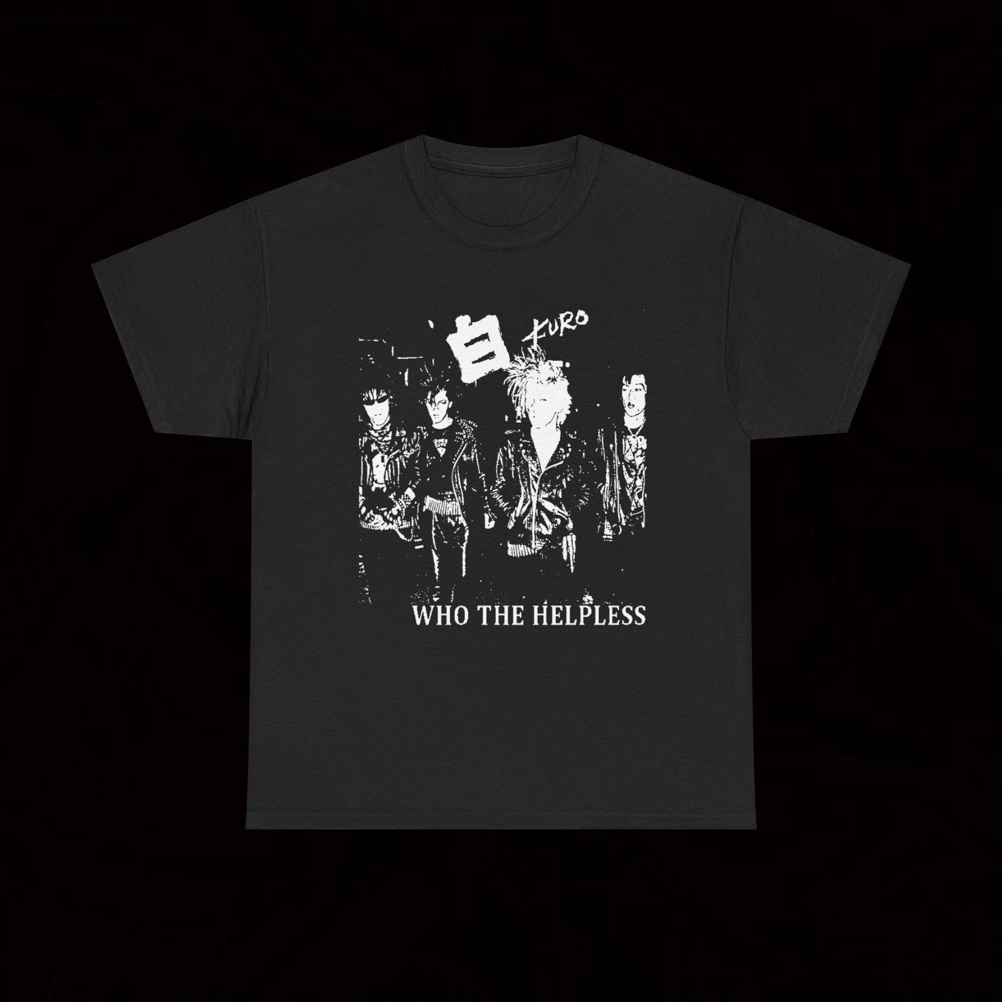 Kuro Who the Helpless T Shirt Hardcore Crust Punk Vintage Lip 