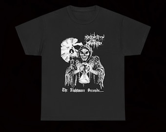 Extinction Of Mankind The Nightmare Seconds...... T Shirt Crust Punk Hardcore Vintage Doom Phobia Misery Acoustic Grinder Warcollapse Siege
