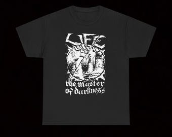 Life The Master Of Darkness T Shirt Crust Punk Vintage Hardcore Defector Abraham Cross Framtid Crocodile Skink Reality Crisis Gloom Effigy