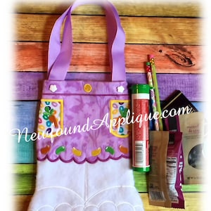 Diseño de máquina de bordar para bolso de mano con pantalones de conejita In The Hoop