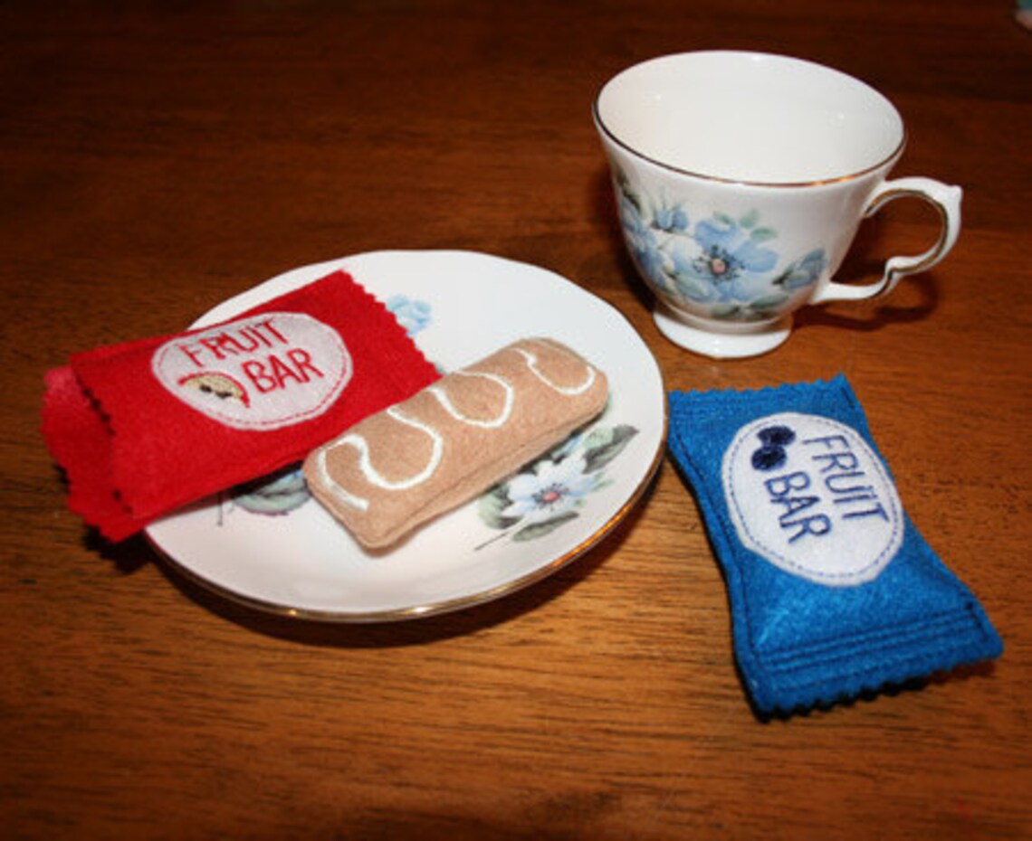 Play Food Fruit Bars Design Set for Embroidery Machines Etsy