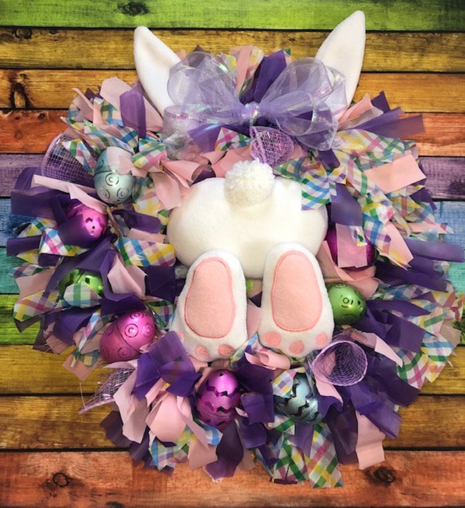 In the Hoop Bunny Wreath Pieces FULL SET Embroidery Machine Etsy