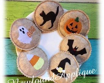 In The Hoop Felt Halloween Play Cookie Embroidery Machine Design Set