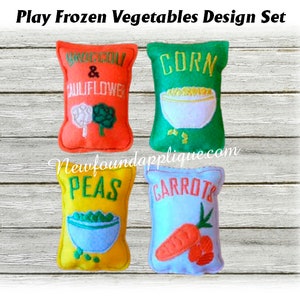 In-The-Hoop Play Frozen Felt Food Embroidey Design Set