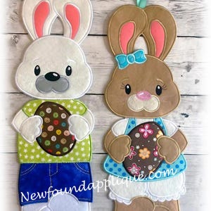 In the Hoop Osterhase Dekor Stickerei Stickmuster Set