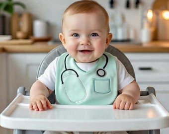 Medical Baby Bib Embroidery Machine Design