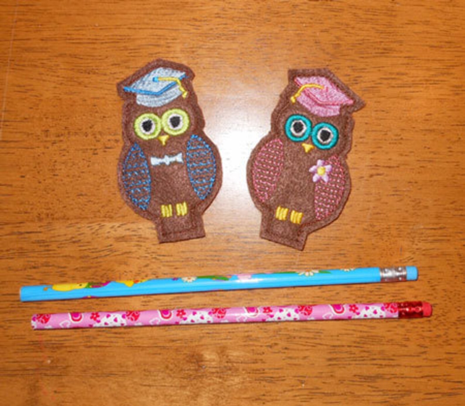 In the Hoop Graduation Owl Pencil Topper Designs for - Etsy