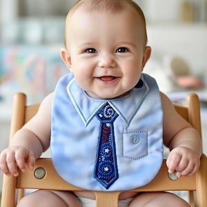 イン・ザ・フープ シャツ＆タイ ビブ刺繍機デザイン