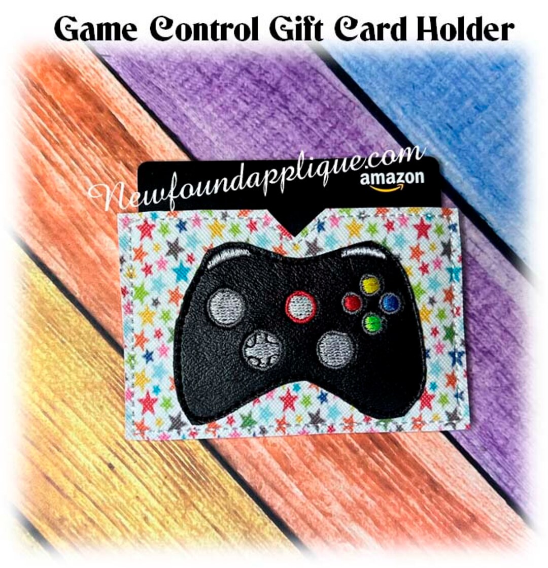 In the Hoop Game Control Gift Card Holder Embroidery Machine Design - Etsy