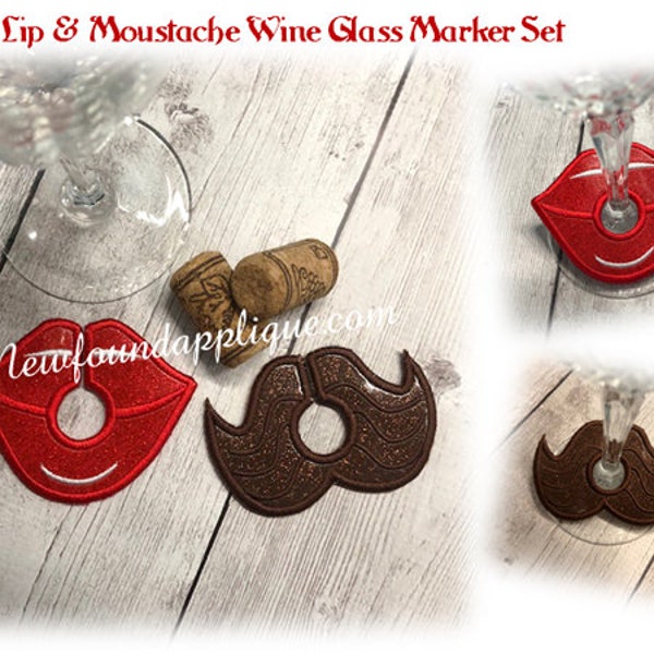Mustache Wine Glass Etsy