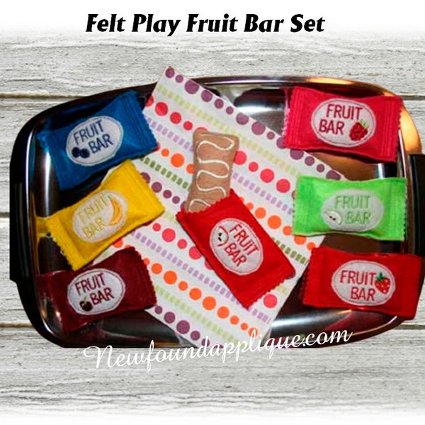 Play Food Fruit Bars Design Set for Embroidery Machines