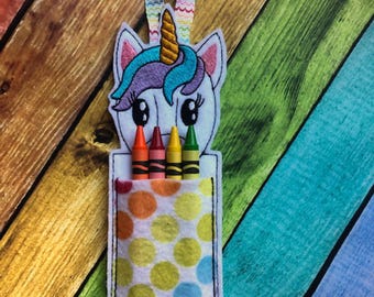 In The Hoop Unicorn Candy & Treat Holder Embroidery Machine Design