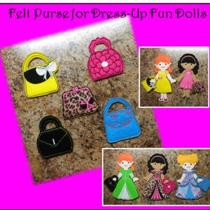 In The Hoop Dress Up Fun Doll Geldbörse Set Stickmaschine Design