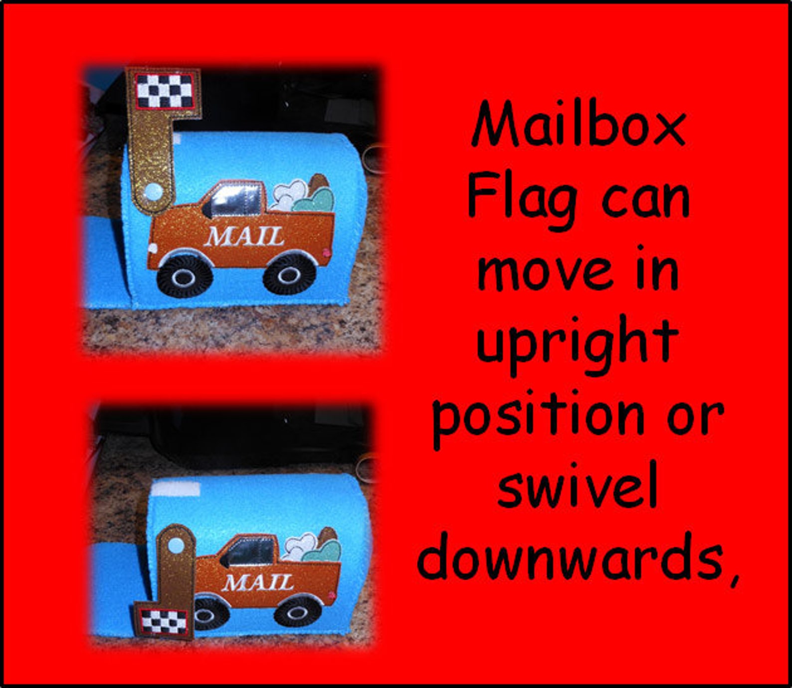 Truck Mailbox Embroidery Machine Design Set for 5x7 Hoop Etsy