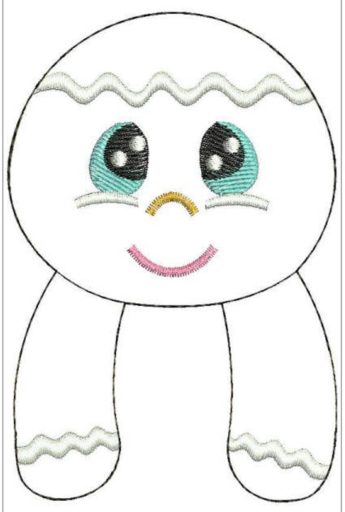 In the Hoop Gingerbread Candy Cane Pencil Holder Ornament Etsy