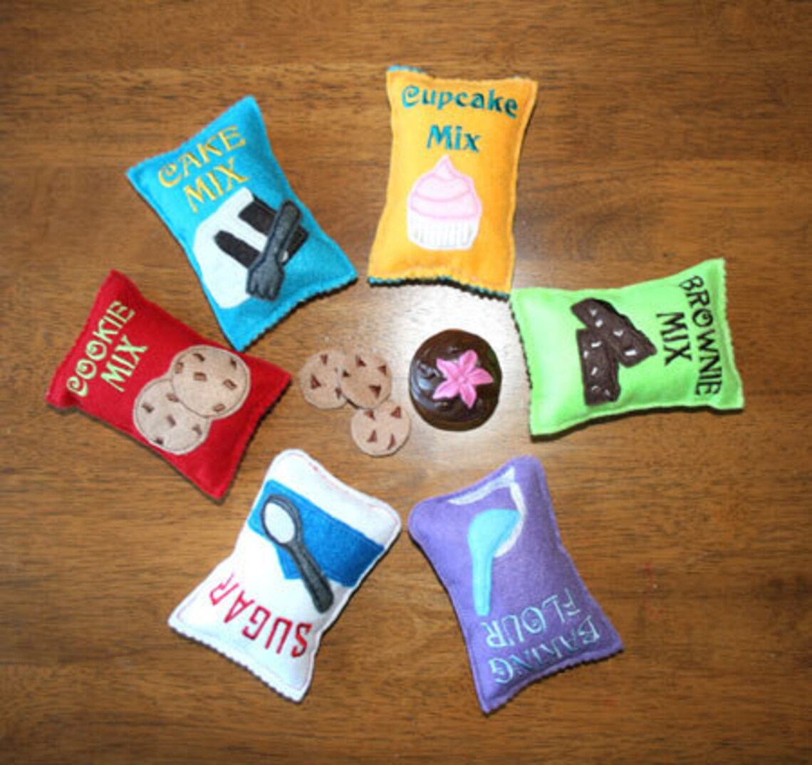 In the hoop Felt Baking Play Food Embroidery Design Set Etsy