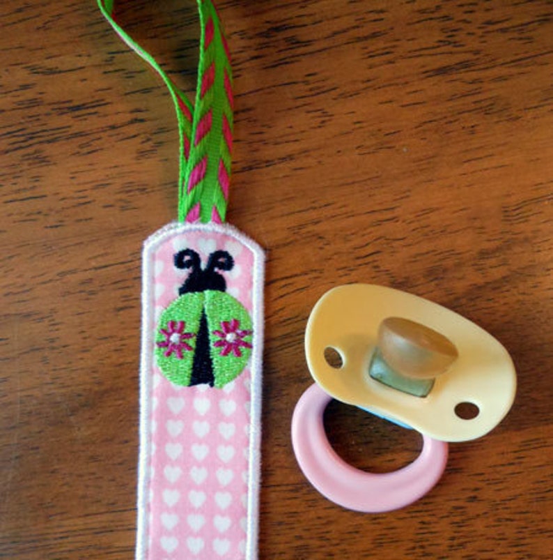 In The Hoop Binky Holder Design Set for Embroidery Machines Etsy