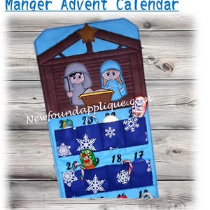 In The Hoop Manger Stickmaschine Countdown Kalender Stickdatei Stickdatei für 8x10 und 8x8 Stickrahmen