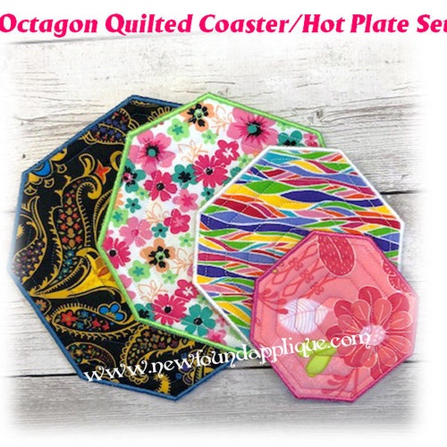In the Hoop Manly Coaster Embroidry Machine Design Set - Etsy