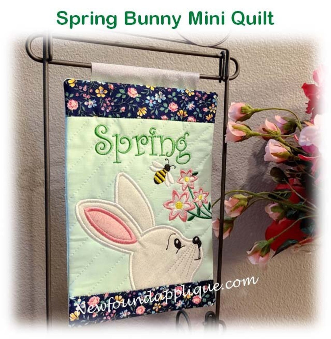 In the Hoop Spring Mini Quilt Embroidery Machine Design - Etsy