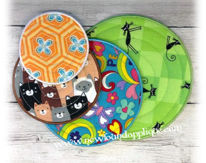 Printable Coaster Patterns.pdf Flower Shaped Coasters Printable Sewing Pattern and Tutorial - PDF ...