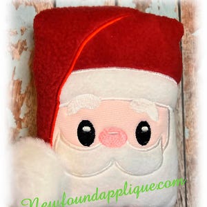 In The Hoop Santa Pillow Embroidery Machine Design
